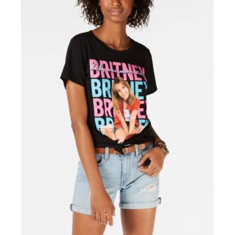BRITNEY SPEARS COLLECTION Baby One More Time Graphic Tee Short Sleeves Size XL